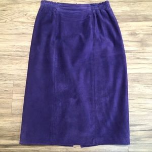 2/$20 Purple suede Danier skirt